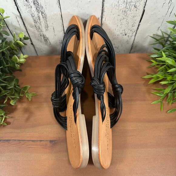 Anthropologie Matisse Mystic Criss Cross Leather Sandals Size 9 - Picture 6 of 8